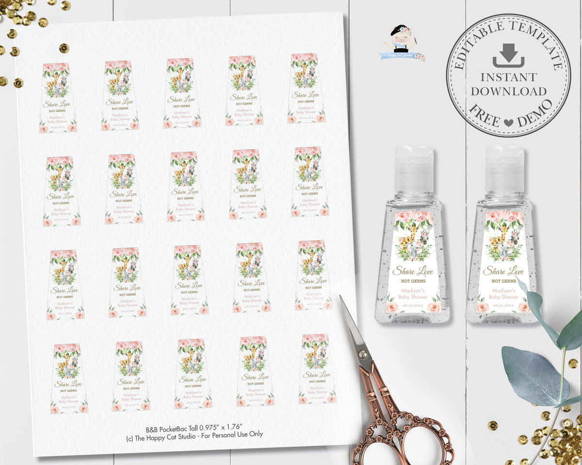 Printable Pocketbac Label Free