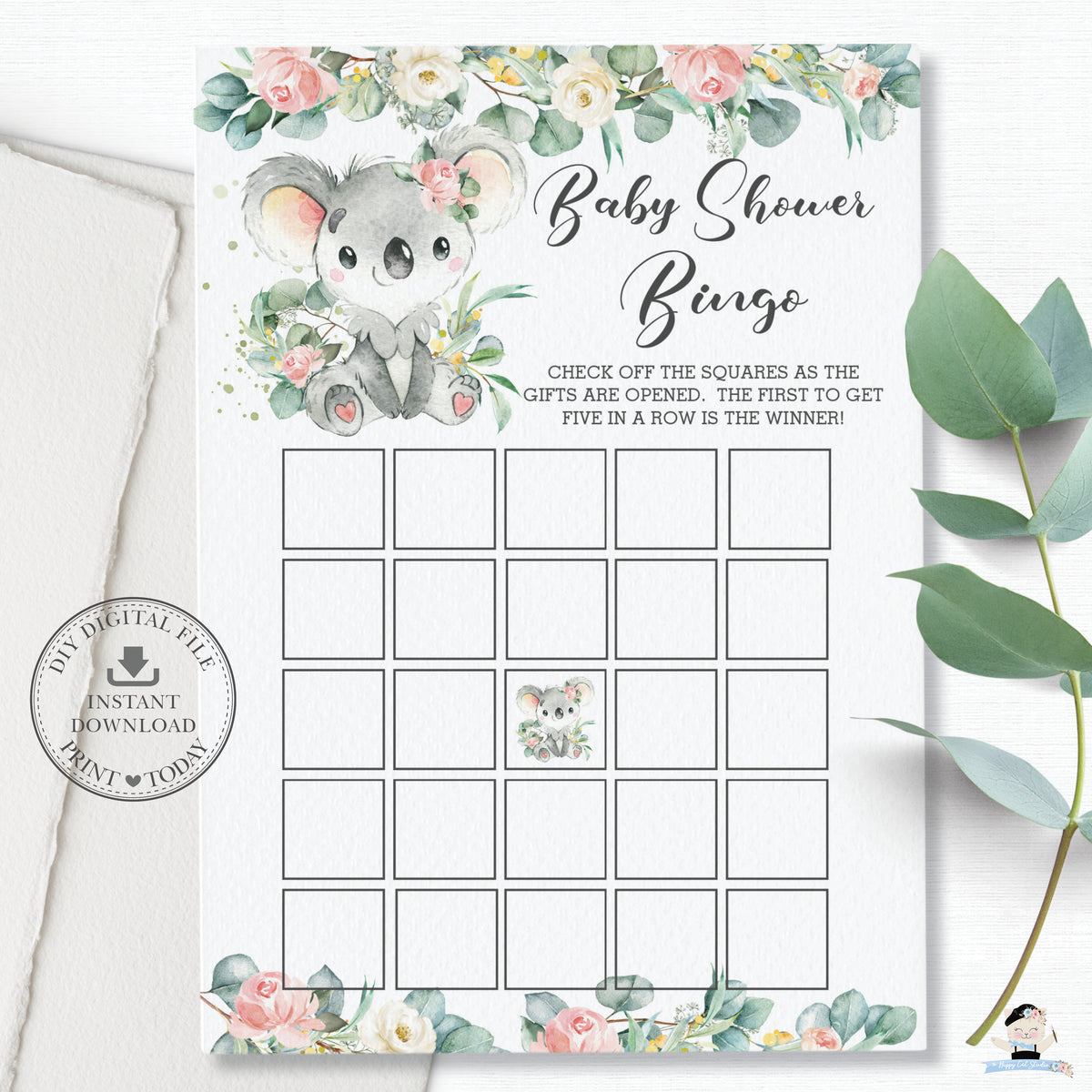 cute-koala-pink-floral-eucalyptus-greenery-baby-shower-bingo-game-blan-the-happy-cat-studio