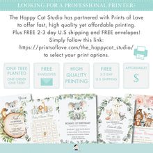 Load image into Gallery viewer, Koala Floral Eucalyptus Greenery Favor Tags Editable Template - Digital Printable File - Instant Download - AU2