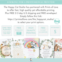 Load image into Gallery viewer, Cute Pandacorn Panda Art Paint Birthday Party Flag Banner Bunting - Editable Template - Digital Printable File - Instant Download - PA1