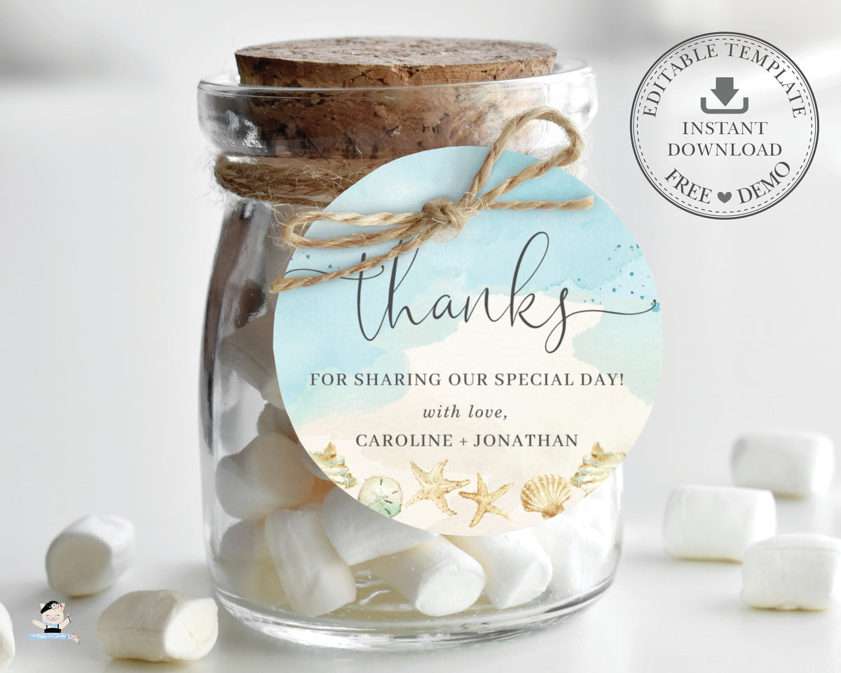 EDITABLE TEMPLATE Beach Wedding 2