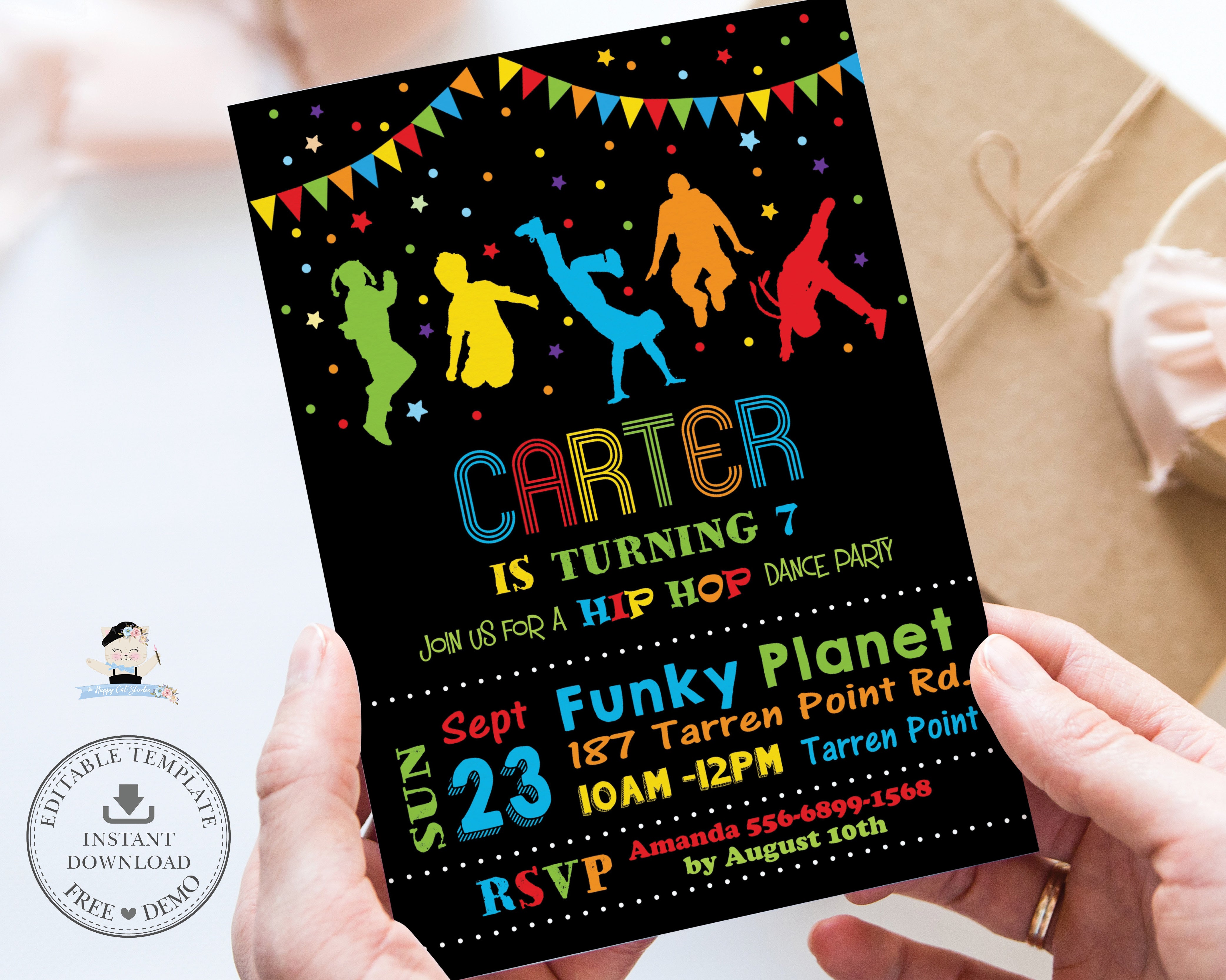 Dance Party Invitations Printable Free