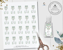 Load image into Gallery viewer, Cute Koala Eucalyptus Greenery Hand Sanitizer Lotion Bottle Labels 6 Sizes - Editable Template - Digital Printable File - Instant Download - AU2