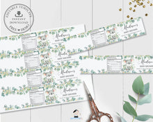Load image into Gallery viewer, Cute Koala Eucalyptus Greenery Mineral Water Bottle Labels Editable Template - Digital Printable File - Instant Download - AU2
