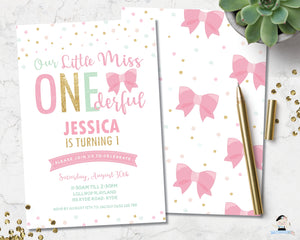 cute-our-little-miss-onederful-1st-birthday-party-personalised-invitation-editable-template-digital-printable-file-pink-gold