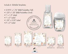 Load image into Gallery viewer, Chic Nursery Rhyme Hand Sanitizer Bottle Labels 6 Sizes - Editable Templates - Digital Printable File - Instant Download - NR1