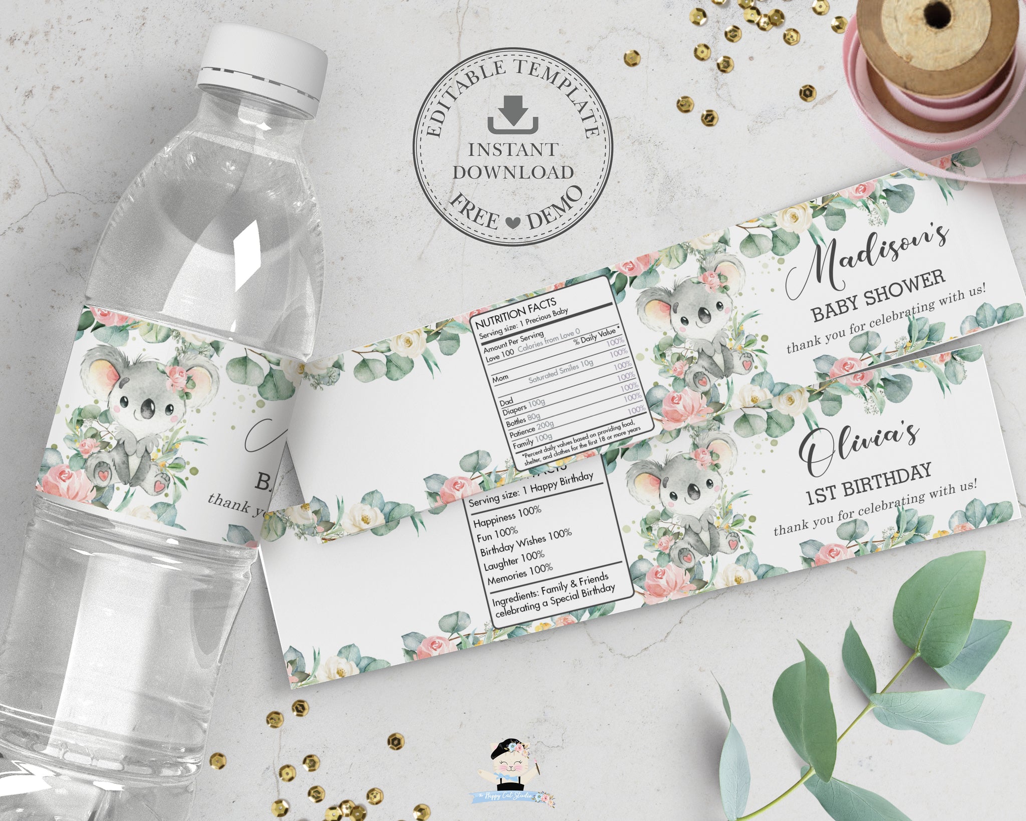 Baby Bottle Printable Template