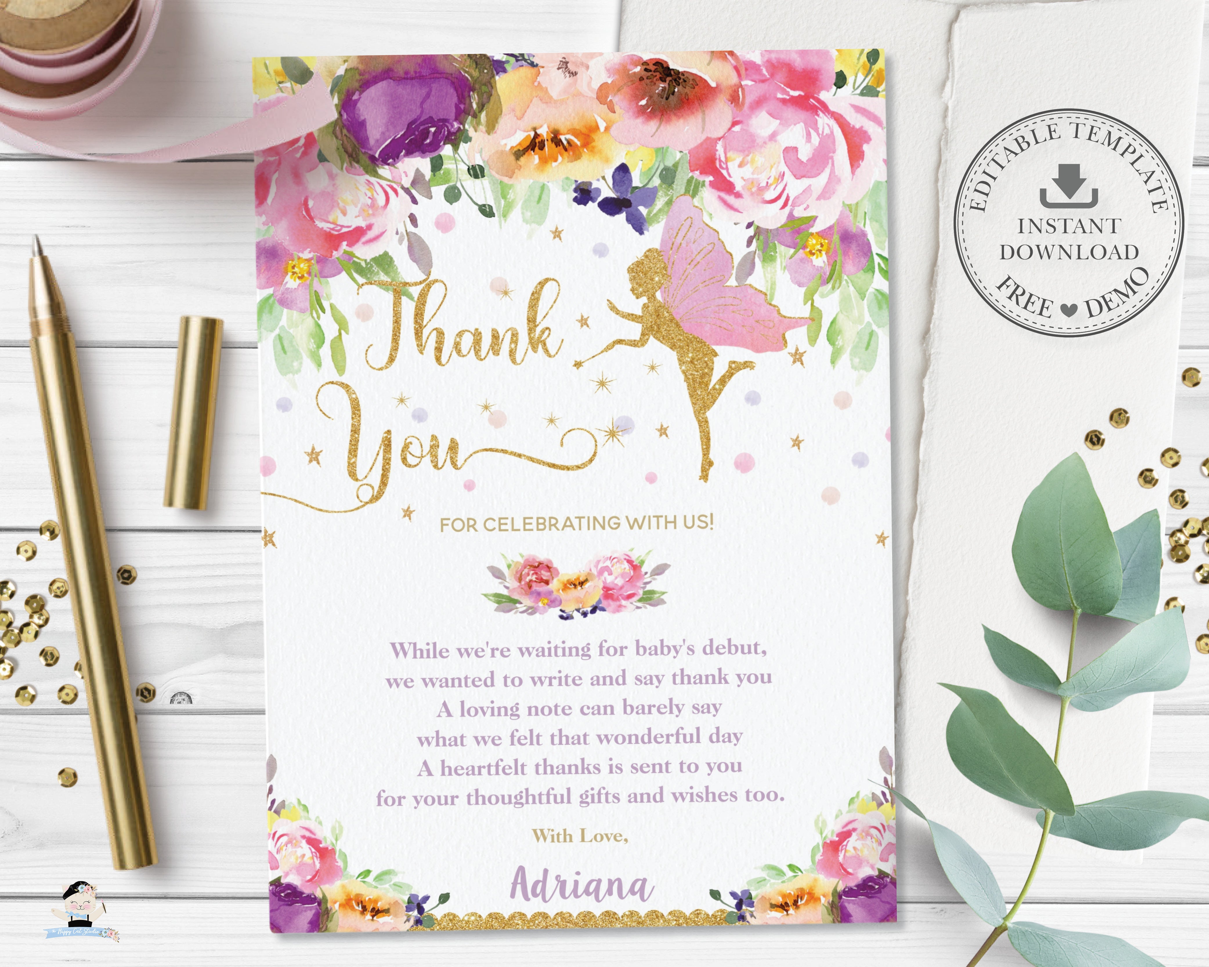 Mermaid Party Thank You Tags, Birthday Party Favor, Custom 3 Square Cards,  Digital PRINTABLE 8.5x11 File